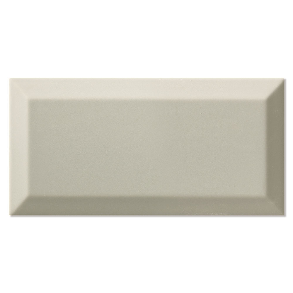 Veggflis Metro Fasat Lys Grå Blank 8x15 cm